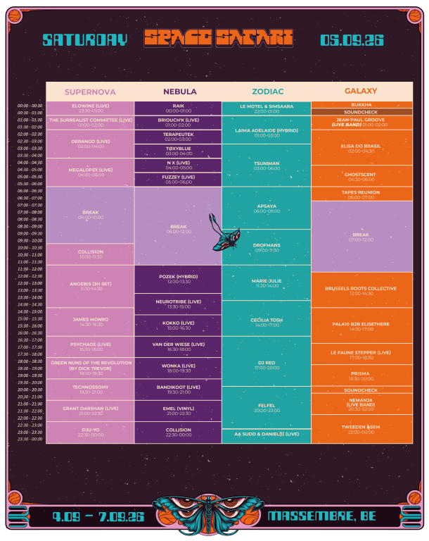 Saturday Timetables