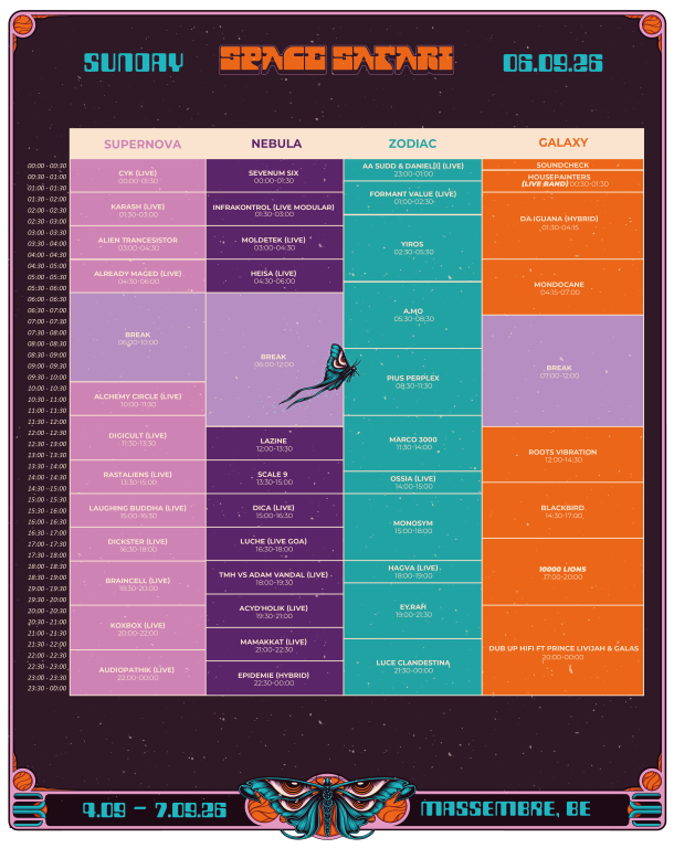 Sunday Timetables